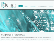 Tablet Screenshot of hr-business.dk